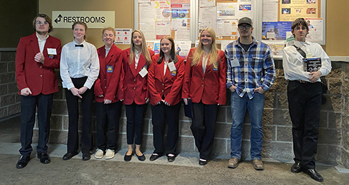 Students participating in SkillsUSA Pennsylvania District 10 competition